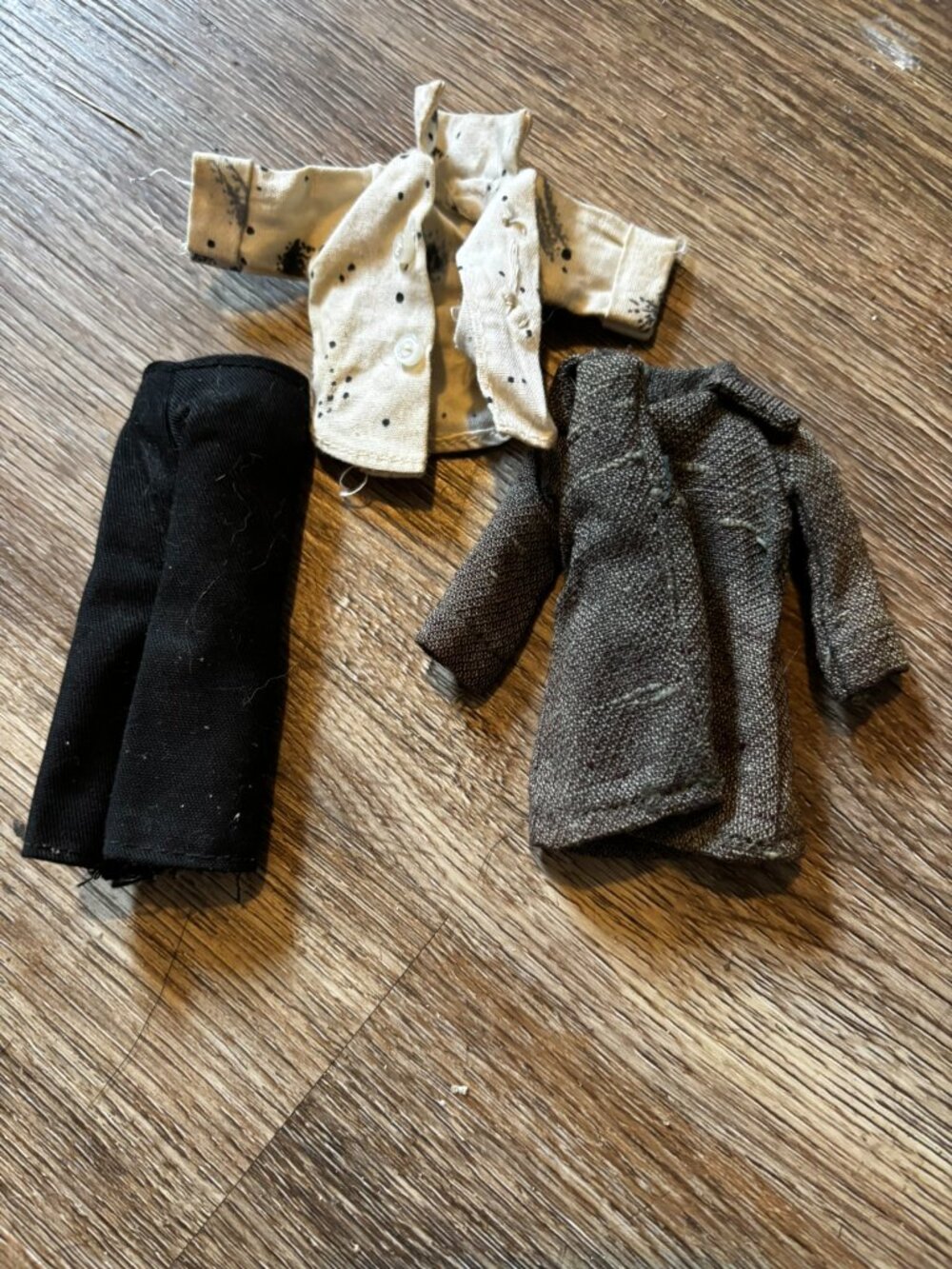 Topper Dawn boy Gary Ron doll clothes shirt pants tweed overcoat